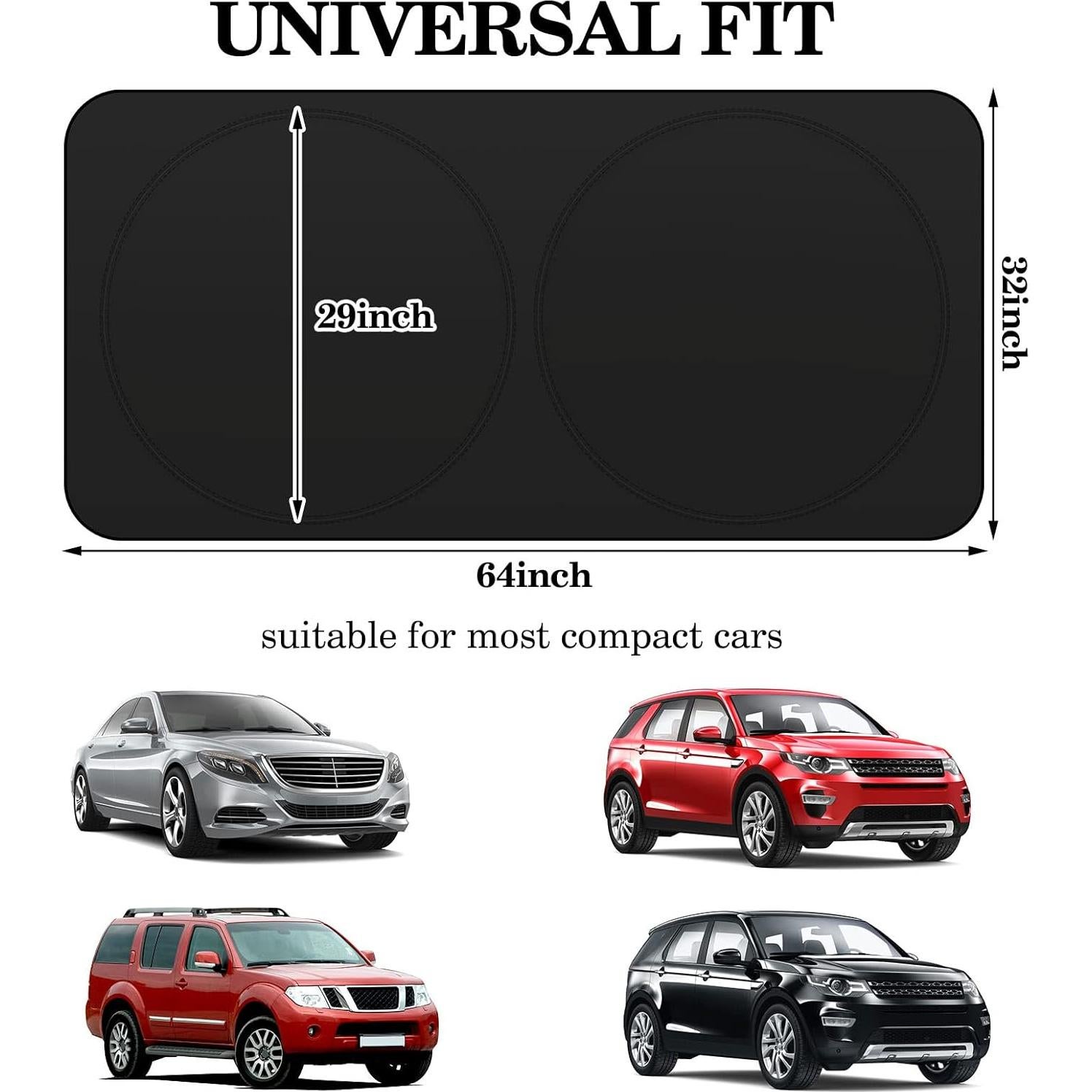 Protector Solar Plegable Woanger para Parabrisas 160x80cm