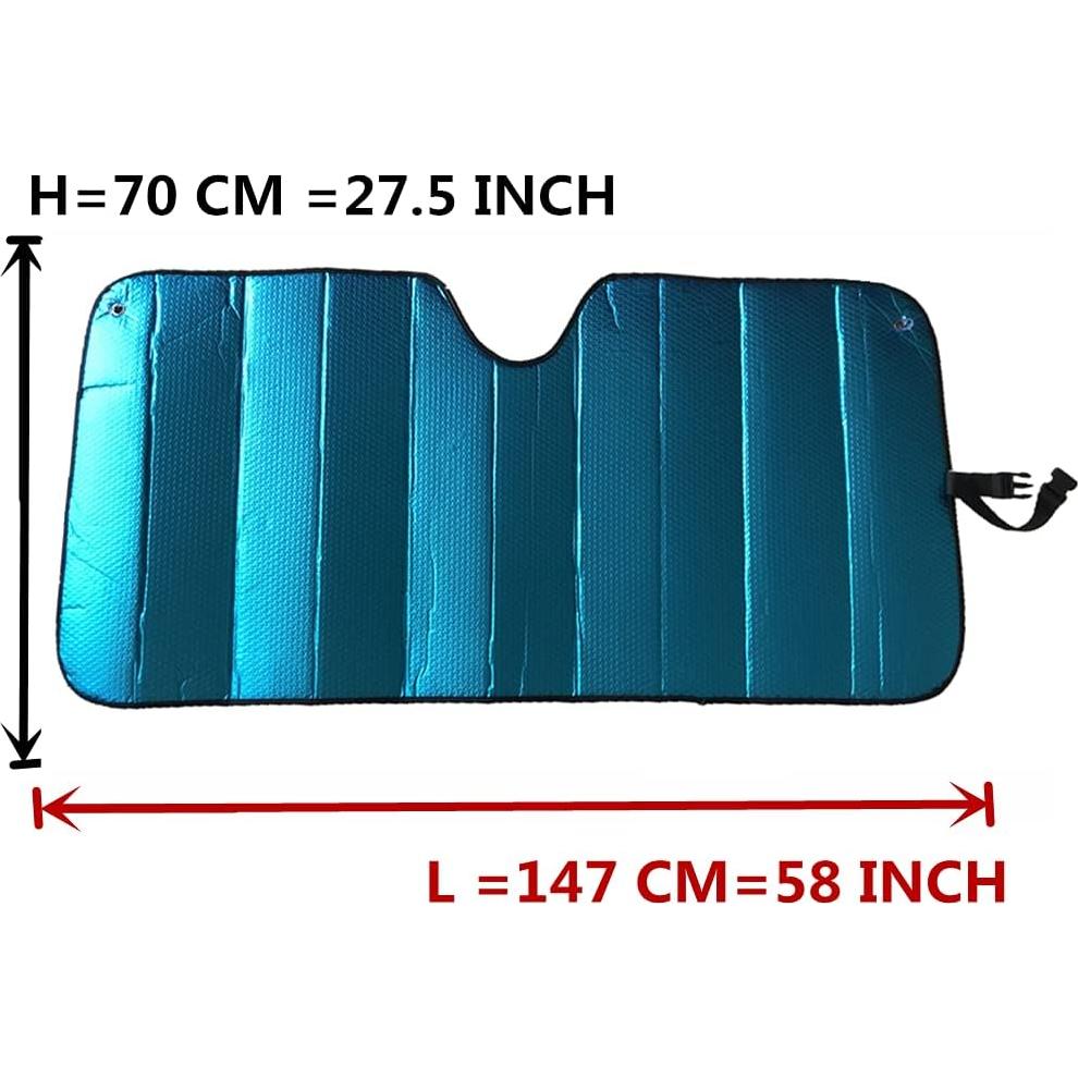 Parasoles para Parabrisas GWUSKDT 145x70 cm Azul 5 Capas UV