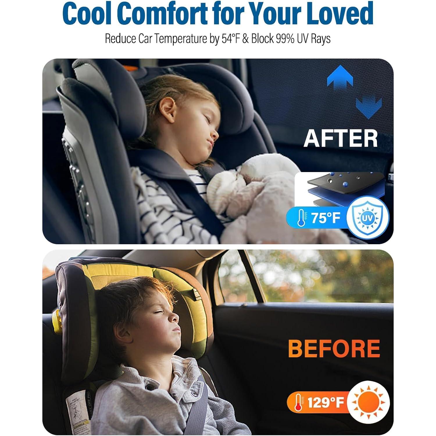 Sombrillas Laterales para Ventanas de Auto FOLUMAD CWS001