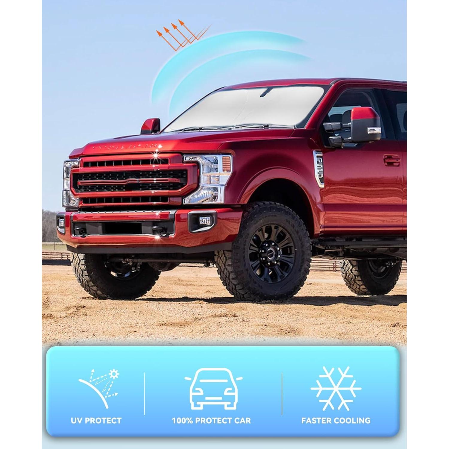 Protector Solar Parabrisas SLOGENTO para Ford Super Duty 2017-2025