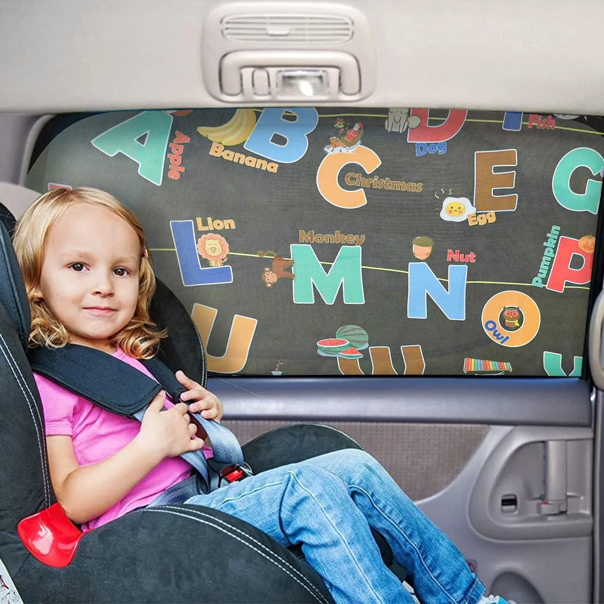 Sombrillas para Ventanas de Auto MOVINPE, Paquete de 2, Protección UV