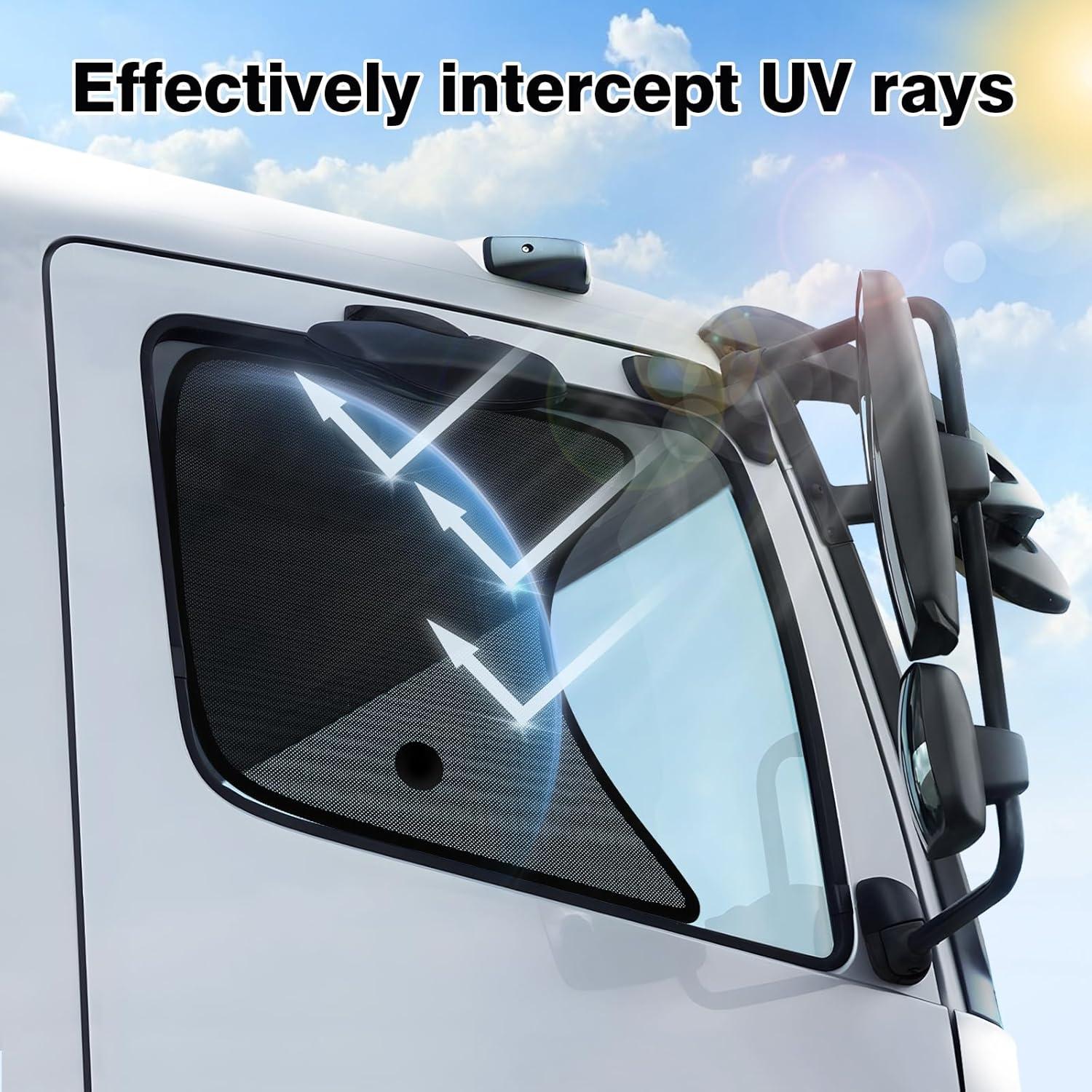 Cortina Solar KUST 2PCS para Ventana Lateral de Camión 60x55 cm