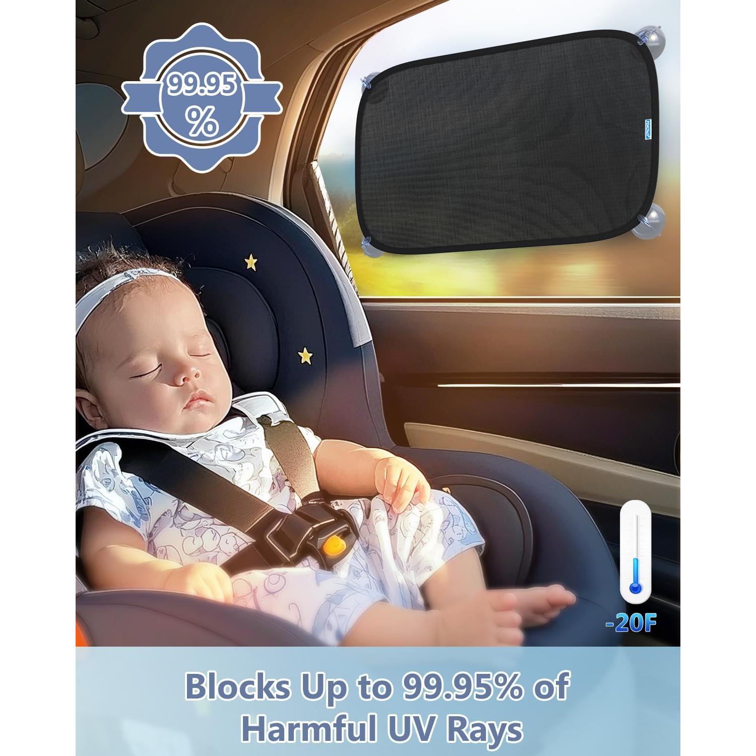 Sombrilla para Ventana de Coche PEMOTech 53.3x35.6 cm UV 99.9%