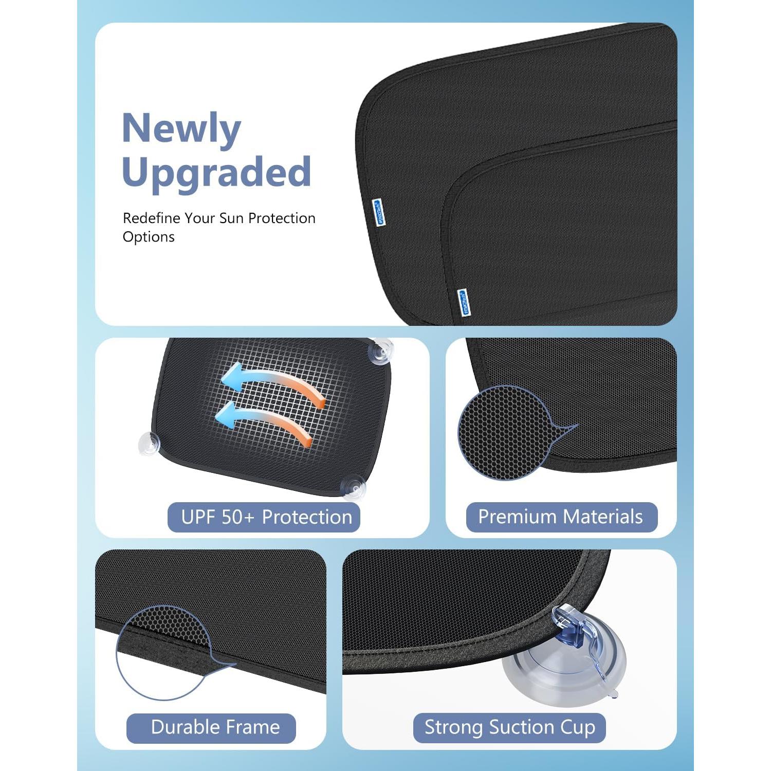 Sombrilla para Ventana de Coche PEMOTech 53.3x35.6 cm UV 99.9%