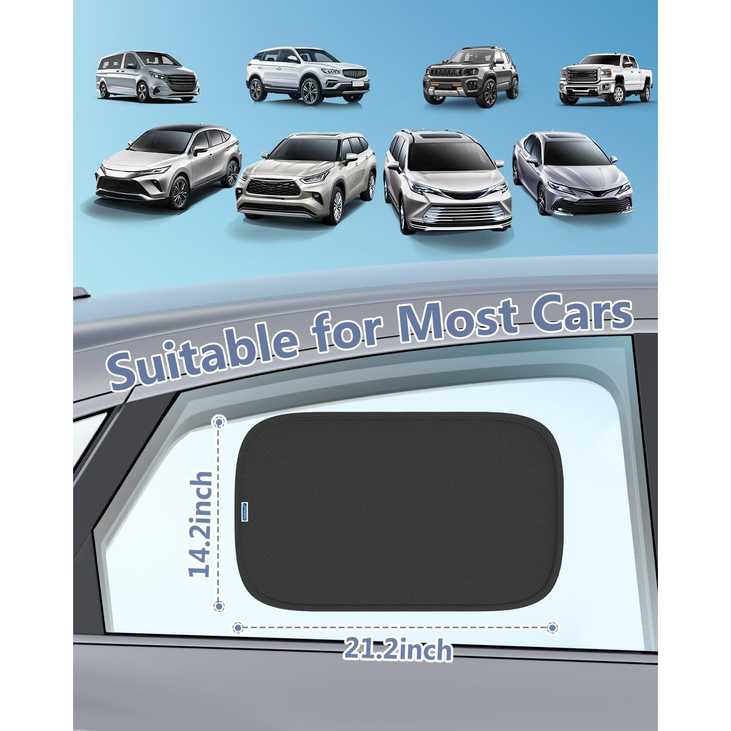 Sombrilla para Ventana de Coche PEMOTech 53.3x35.6 cm UV 99.9%