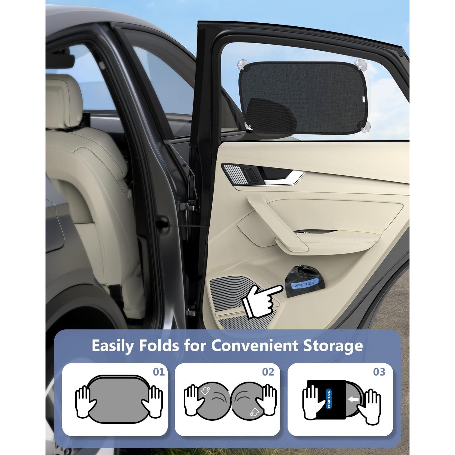 Sombrilla para Ventana de Coche PEMOTech 53.3x35.6 cm UV 99.9%