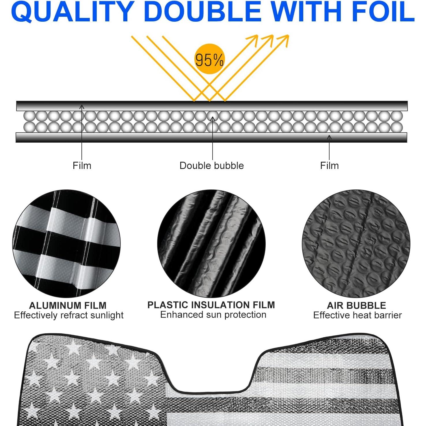 Protector Solar Parabrisas Jeep Wrangler Gladiator LITIVY 42x133cm