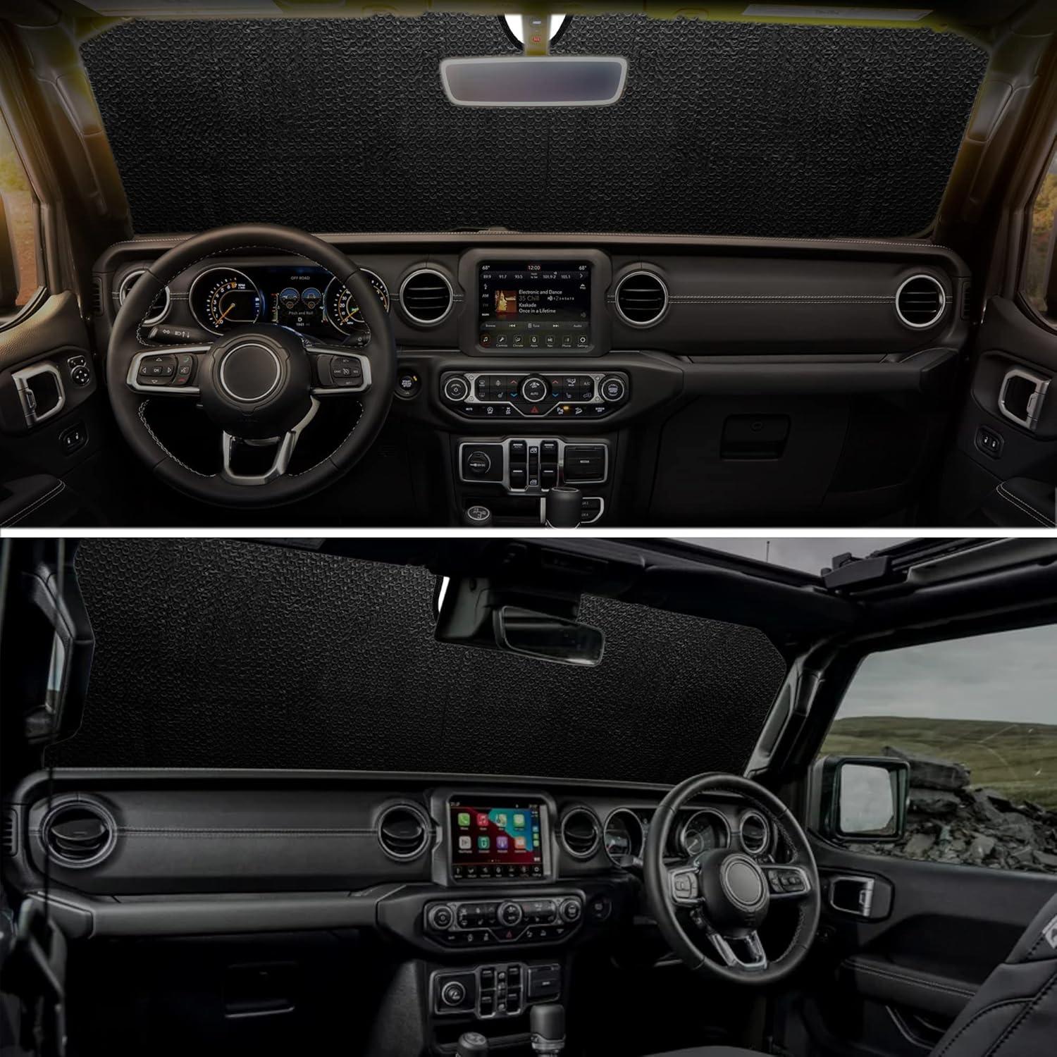 Protector Solar Parabrisas Jeep Wrangler Gladiator LITIVY 42x133cm