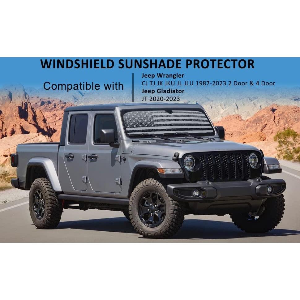 Protector Solar Parabrisas Jeep Wrangler Gladiator LITIVY 42x133cm
