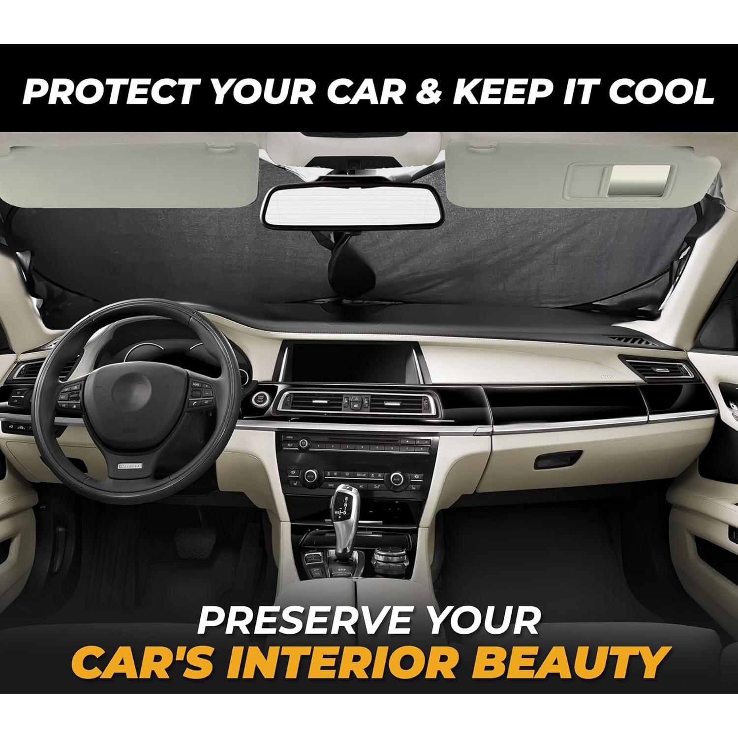 Protector Solar Parabrisas AutoVir 150x74 cm Ajuste Universal