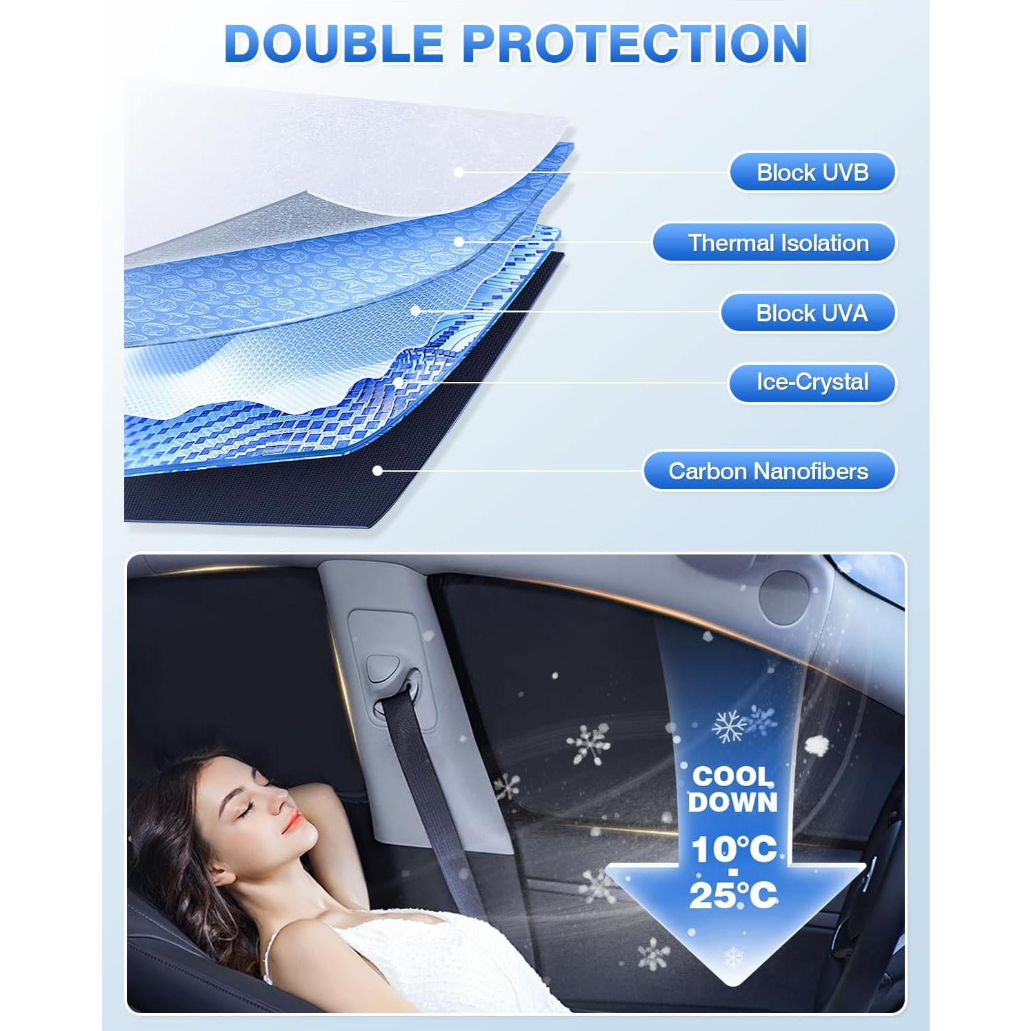 Sombrillas Canvcle para Chevrolet Traverse 2018-2023 - Protección UV