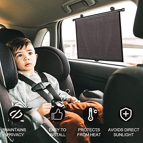 Sombrillas Retráctiles para Ventana Lateral Auto Yaaduo 45.72x50.8cm