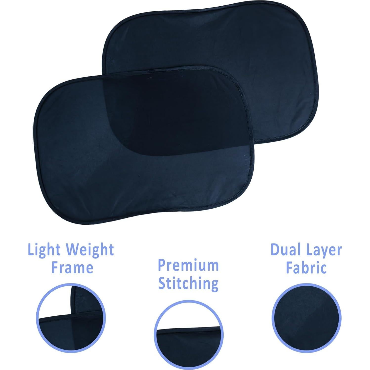 Sombrillas para Ventanas de Auto Diseño Consciente 2 Pzas 53x36cm