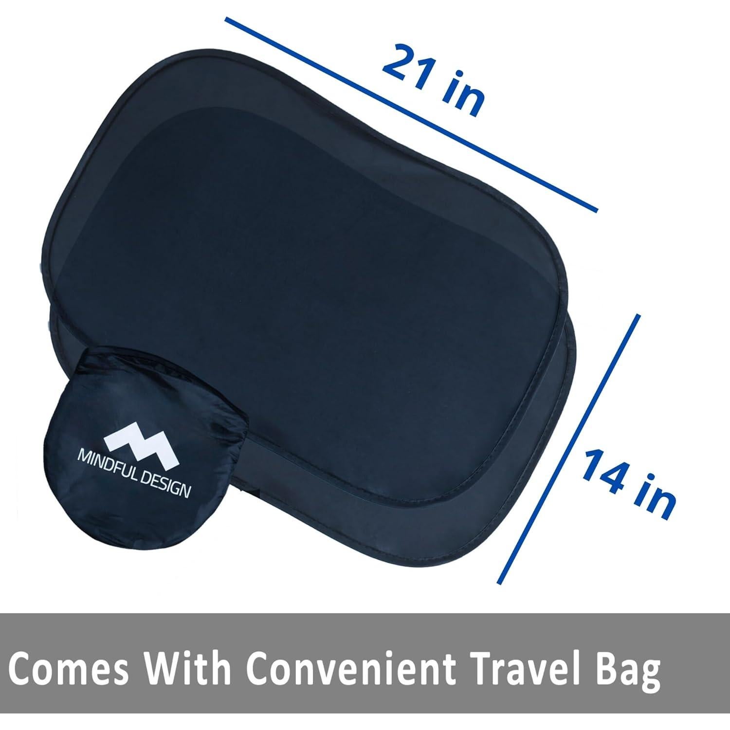 Sombrillas para Ventanas de Auto Diseño Consciente 2 Pzas 53x36cm