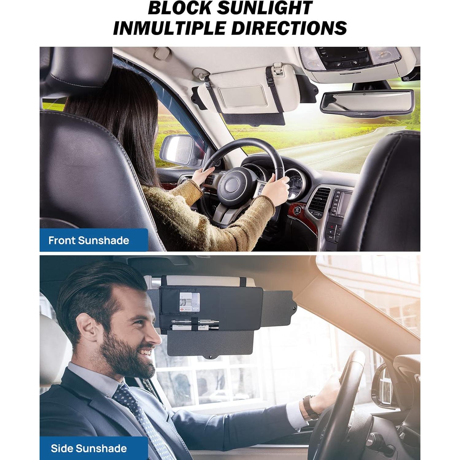 Extensor de Visera Solar JOYTUTUS Ajustable para Auto SUV