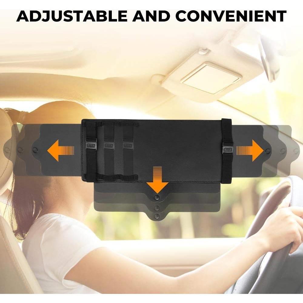 Extensor de Visera Solar JOYTUTUS Ajustable para Auto SUV