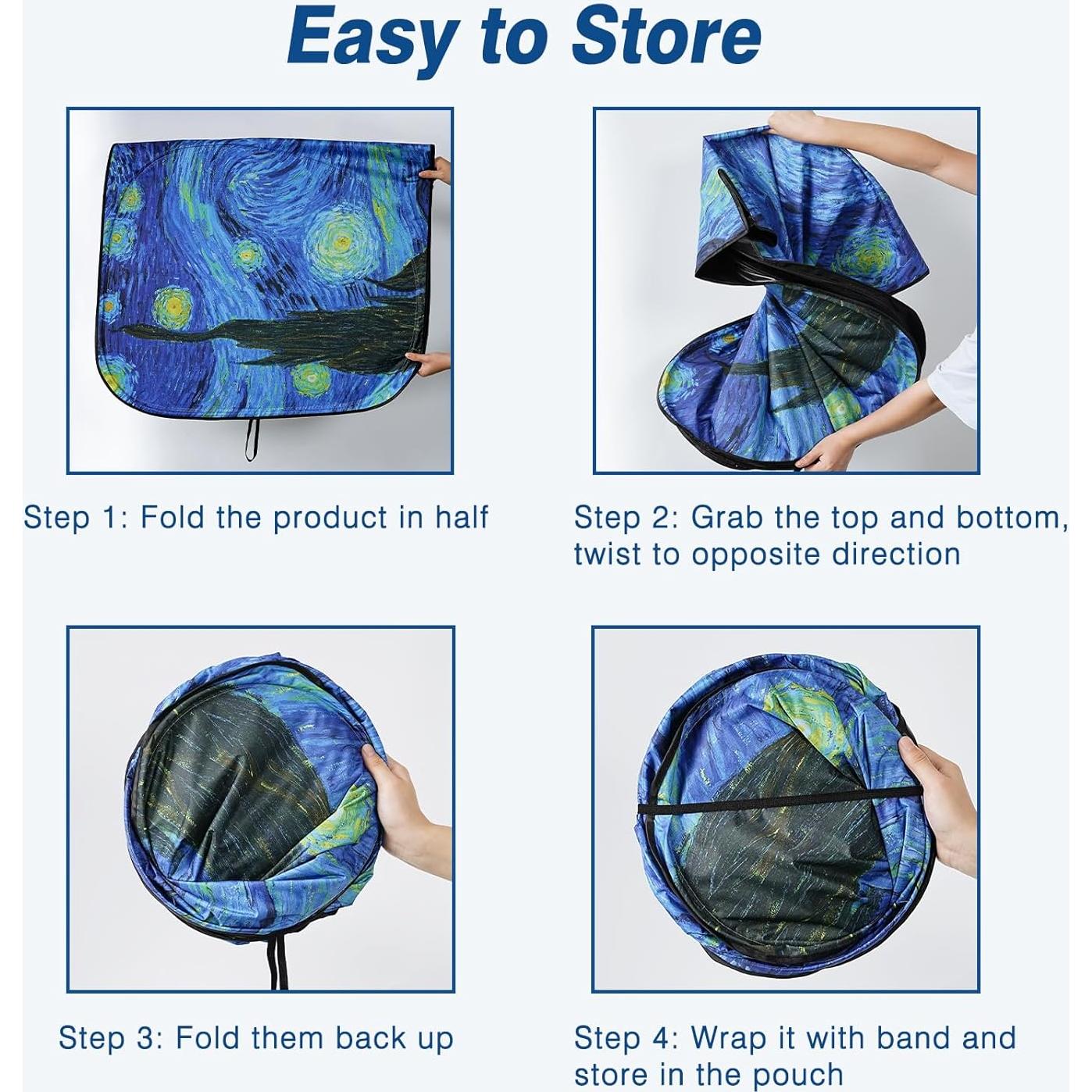 Protector Solar Parabrisas Tavaleu 139.7x81.3cm Cielo Estrellado