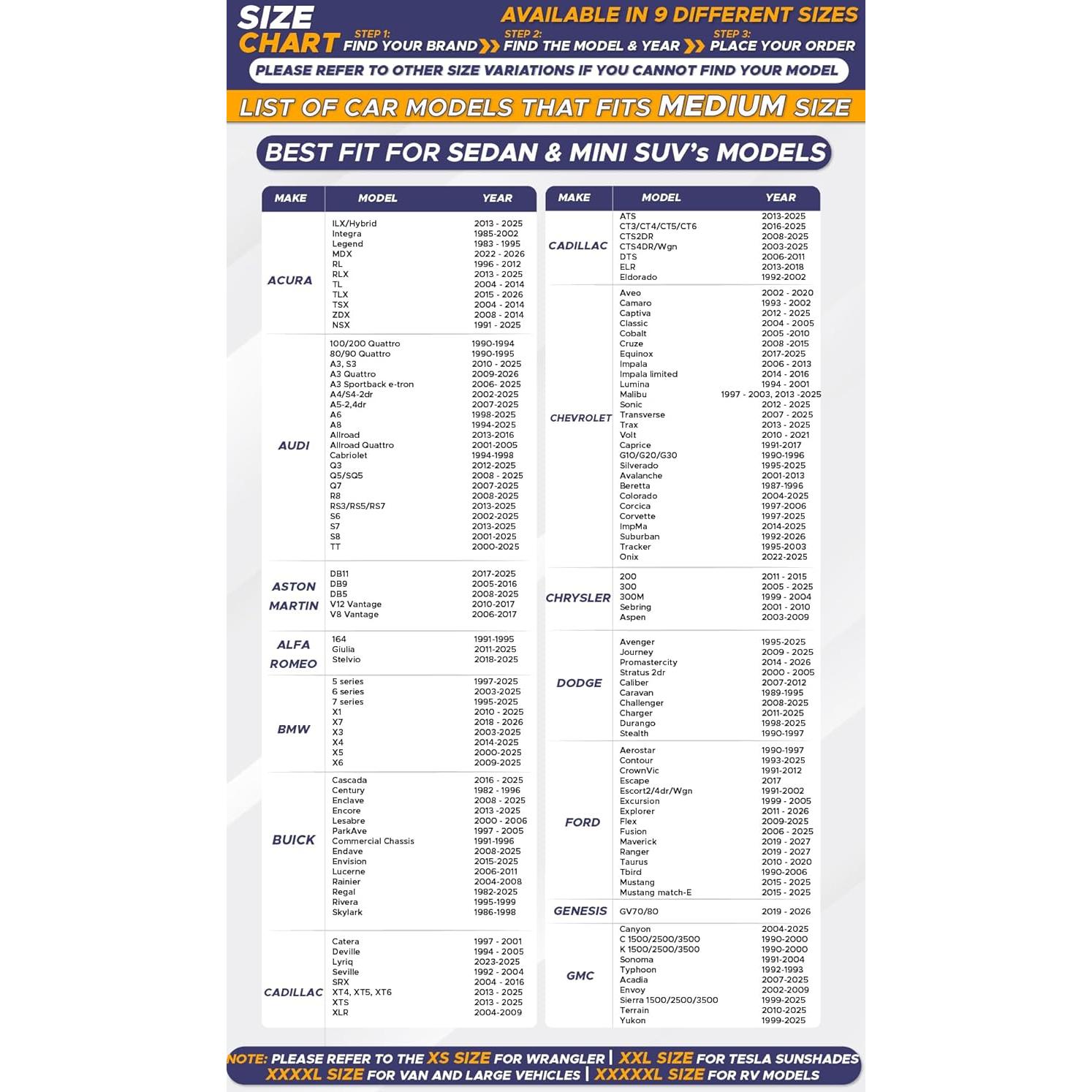 Protector Solar para Parabrisas EcoNour Mediano 162x81 cm B&W