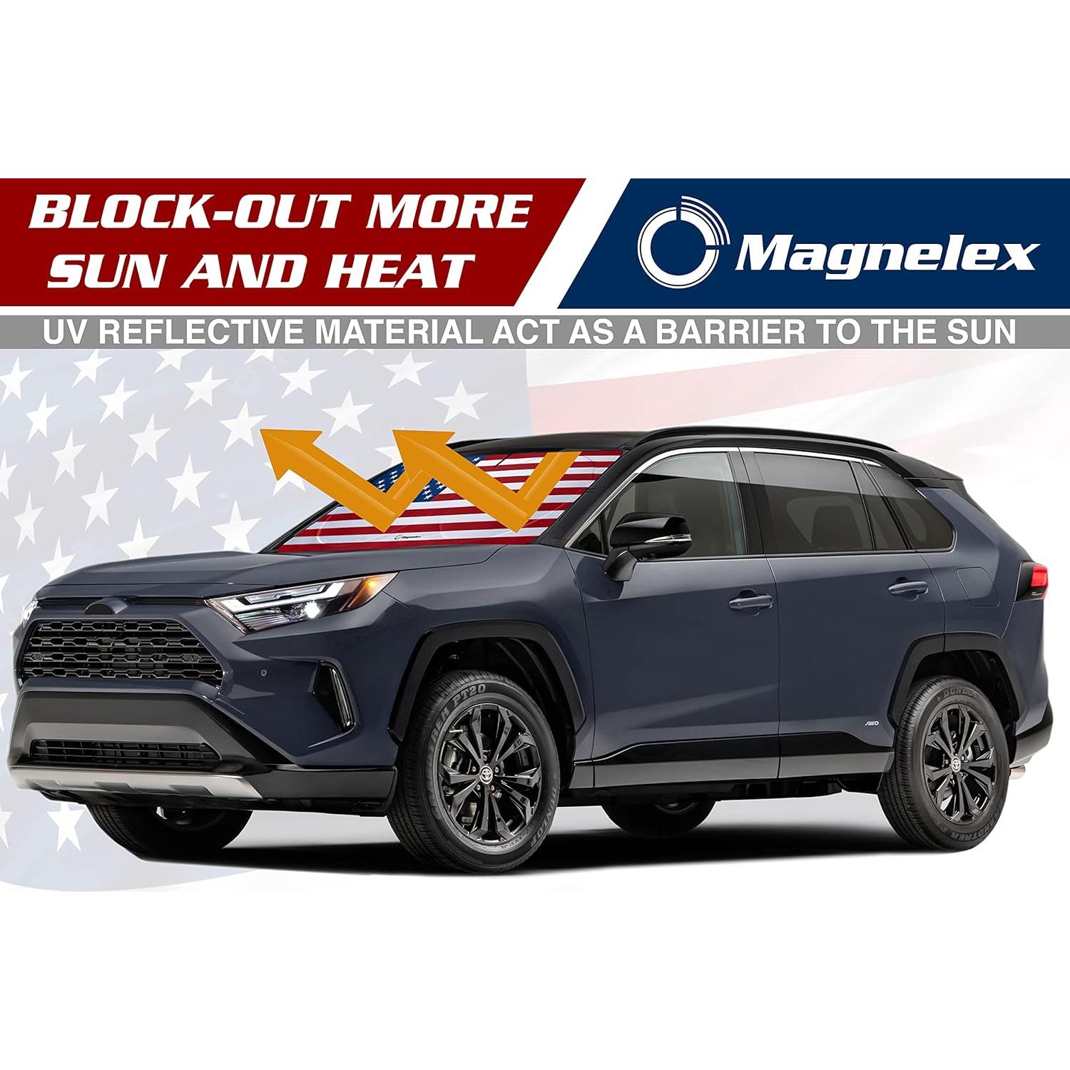 Sombra de Parabrisas Magnelex Mediana Bandera Americana 155x81cm