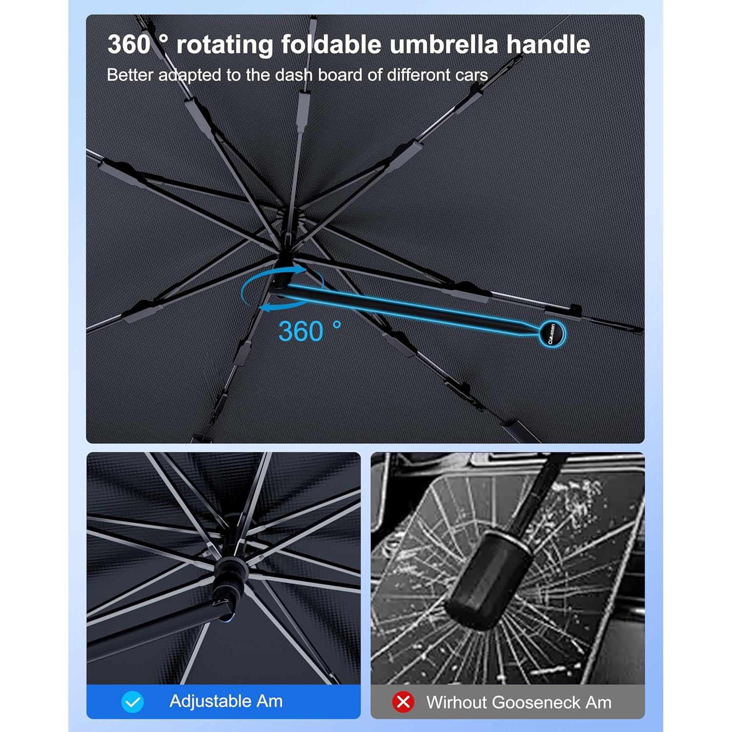 Sombra Solar Plegable Cimesen para Parabrisas - Medio 145x81cm