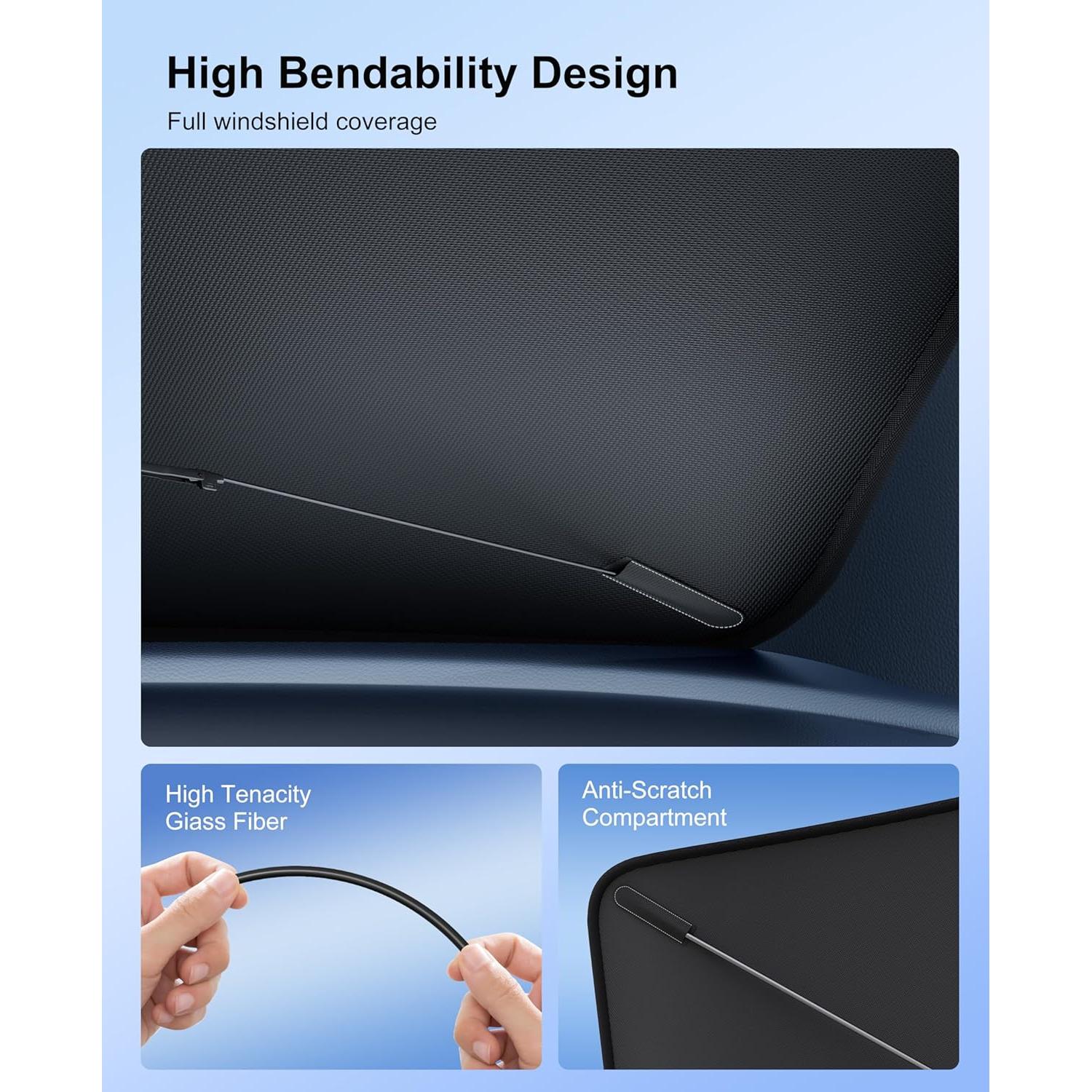 Sombra Solar Plegable Cimesen para Parabrisas - Medio 145x81cm