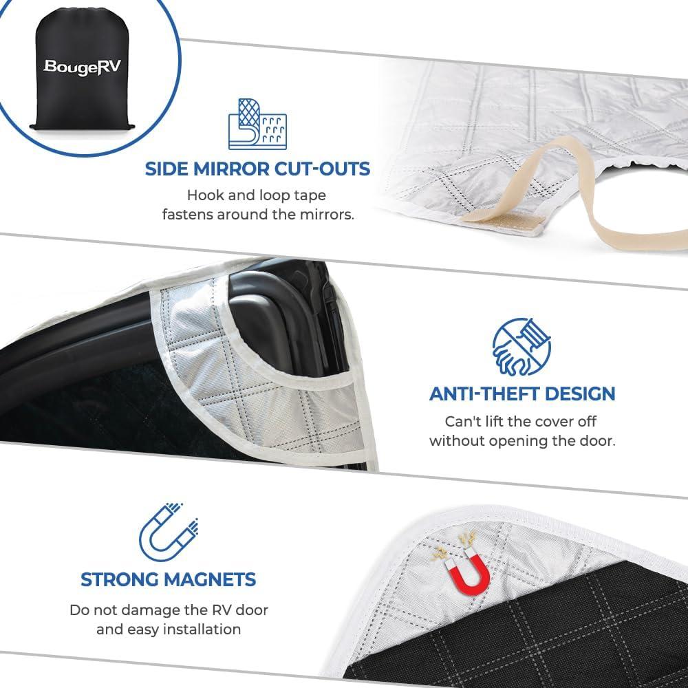 Cubierta de Parabrisas BougeRV para Clase C Ford E450 1997-2025