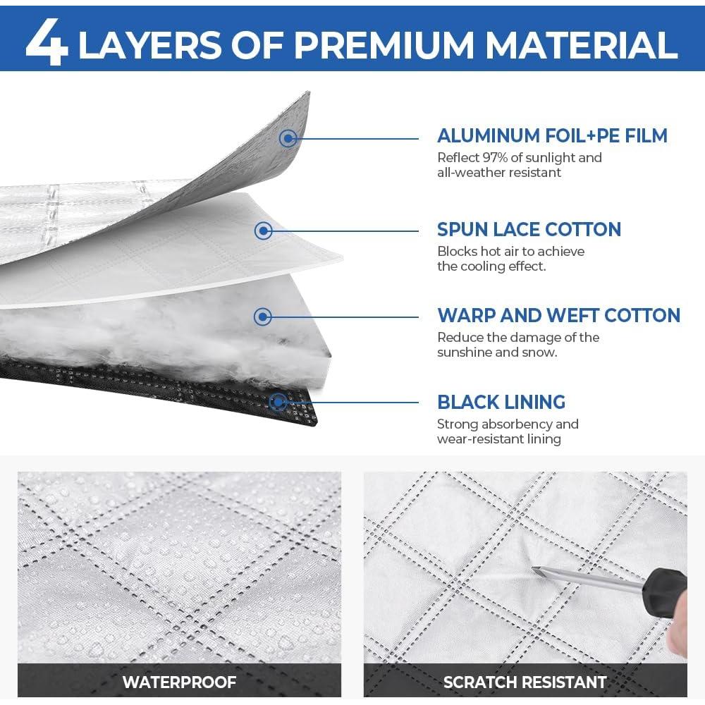 Cubierta de Parabrisas BougeRV para Clase C Ford E450 1997-2025