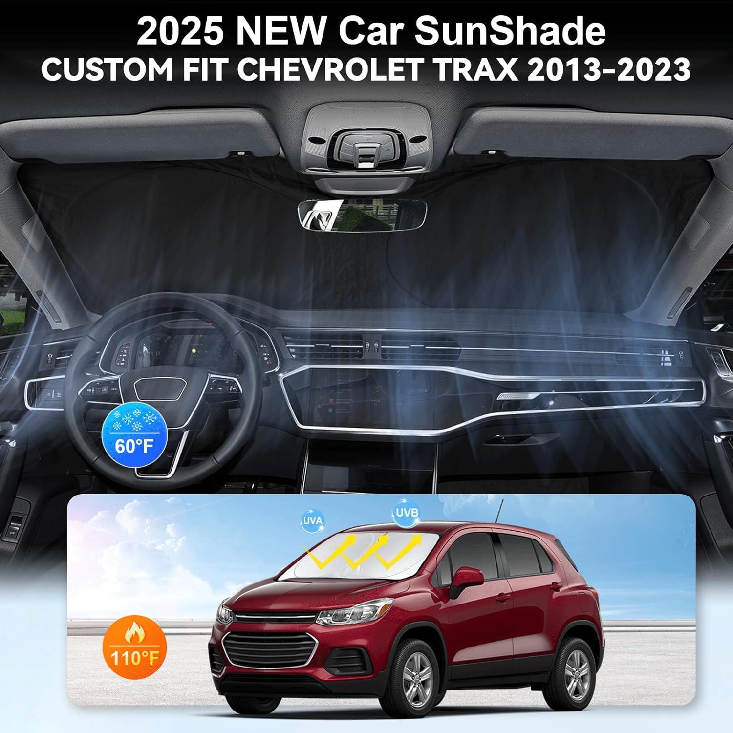 Parasoles Plegables BOODANCARS para Parabrisas Chevy Trax 2013-2025