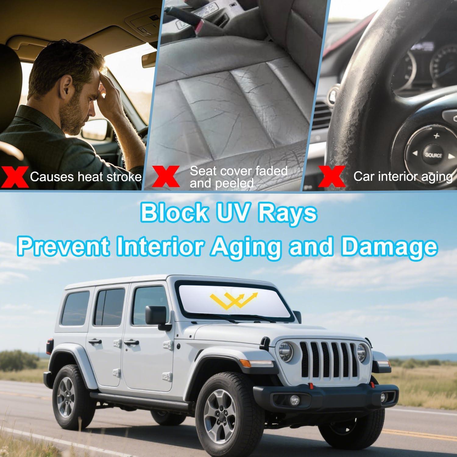 Protector Solar Parabrisas PIMCAR Jeep Wrangler JL 2018-2025