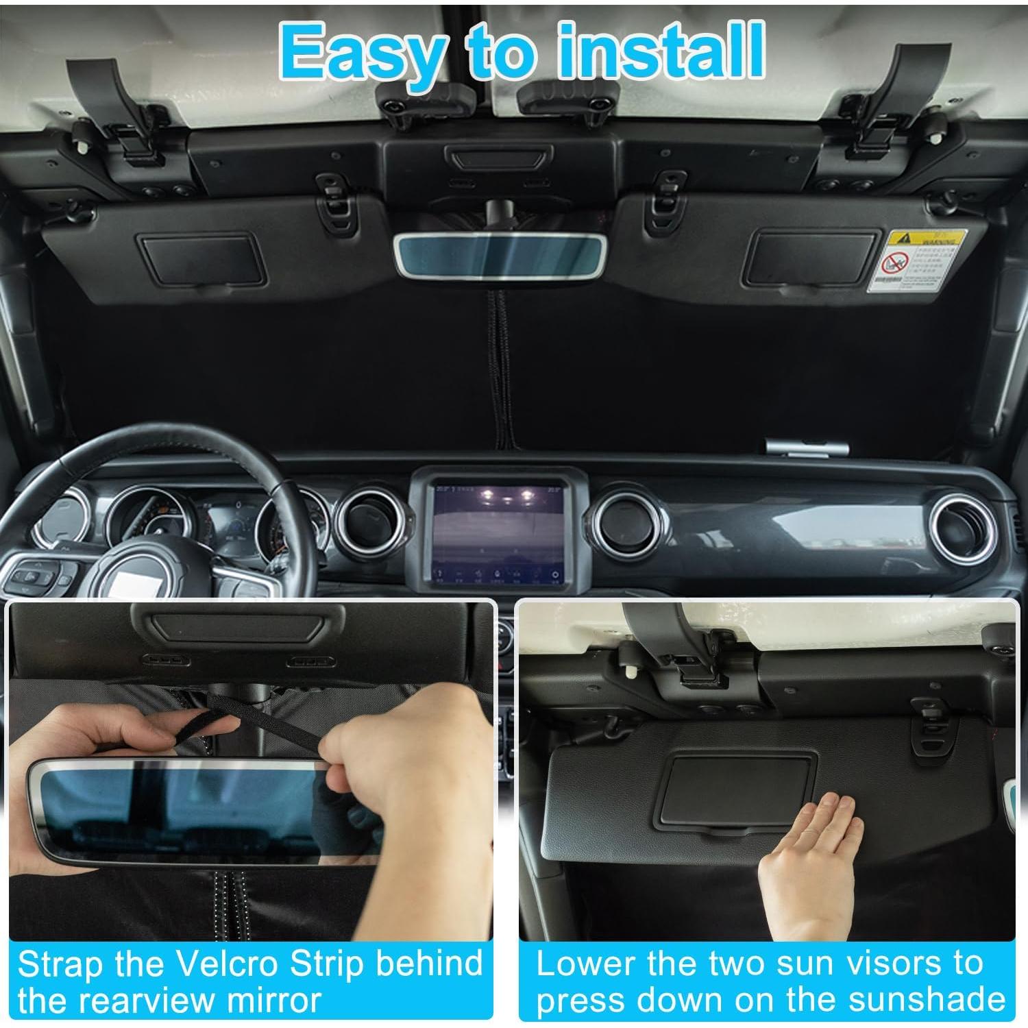 Protector Solar Parabrisas PIMCAR Jeep Wrangler JL 2018-2025