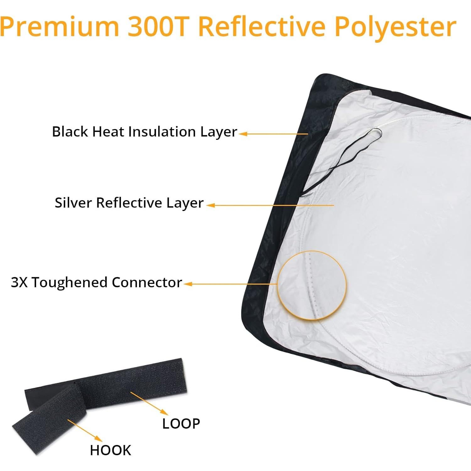 Sombra de Sol GOOSLA para Camiones Semi 300T Ajustable