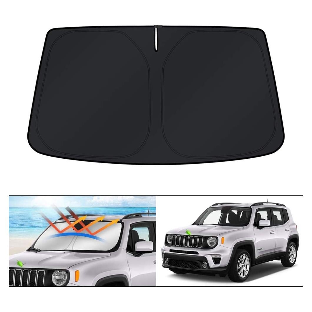 KUST Sombra Solar para Parabrisas Jeep Renegade 2015-2024