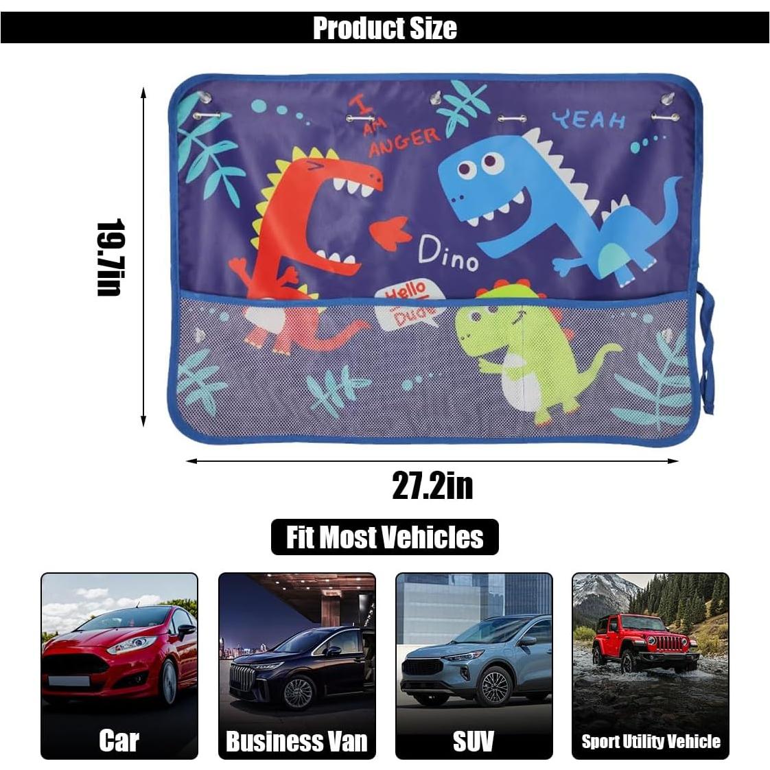 Cortina de Ventana de Auto GLSOWEE para Bebé 69x50cm UV