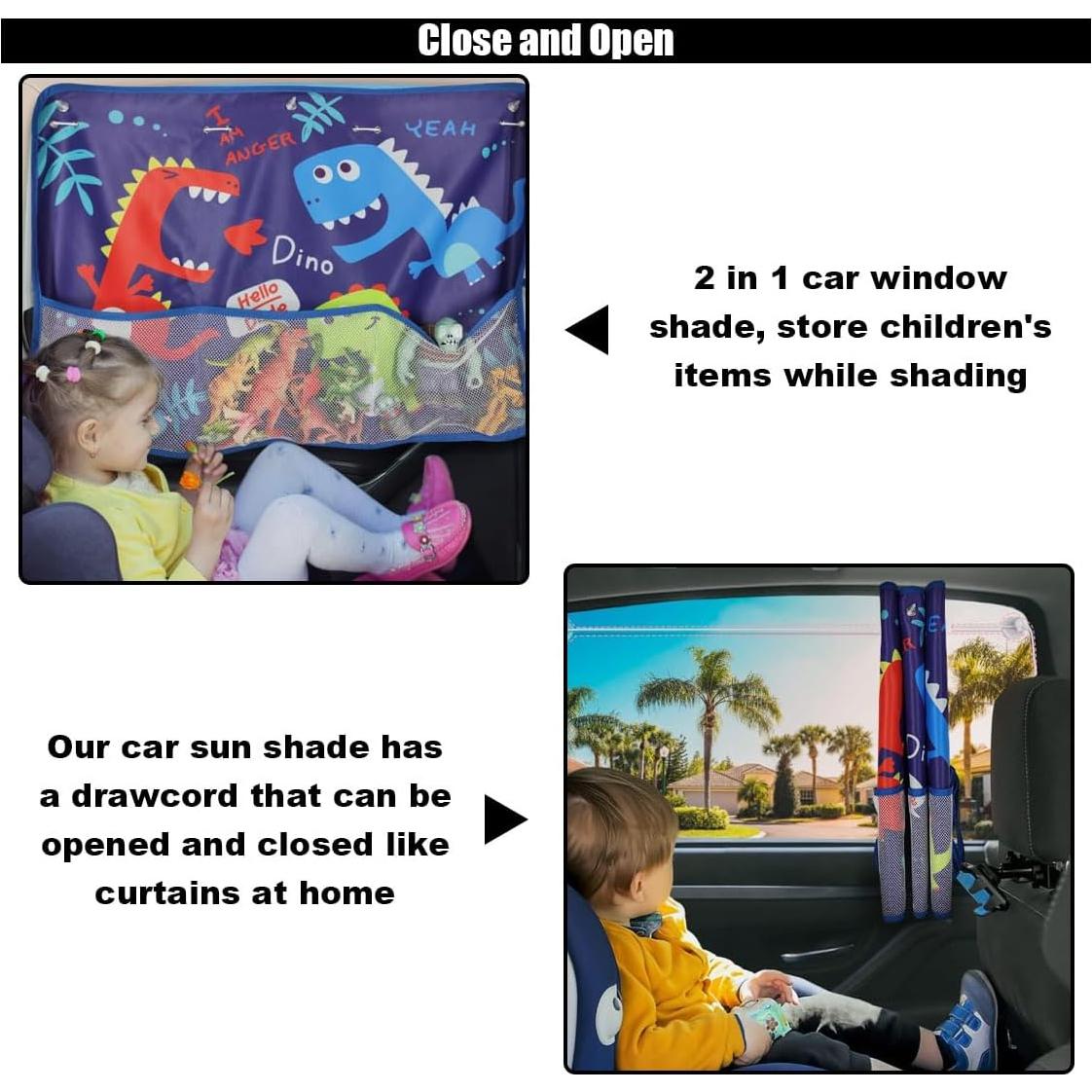 Cortina de Ventana de Auto GLSOWEE para Bebé 69x50cm UV