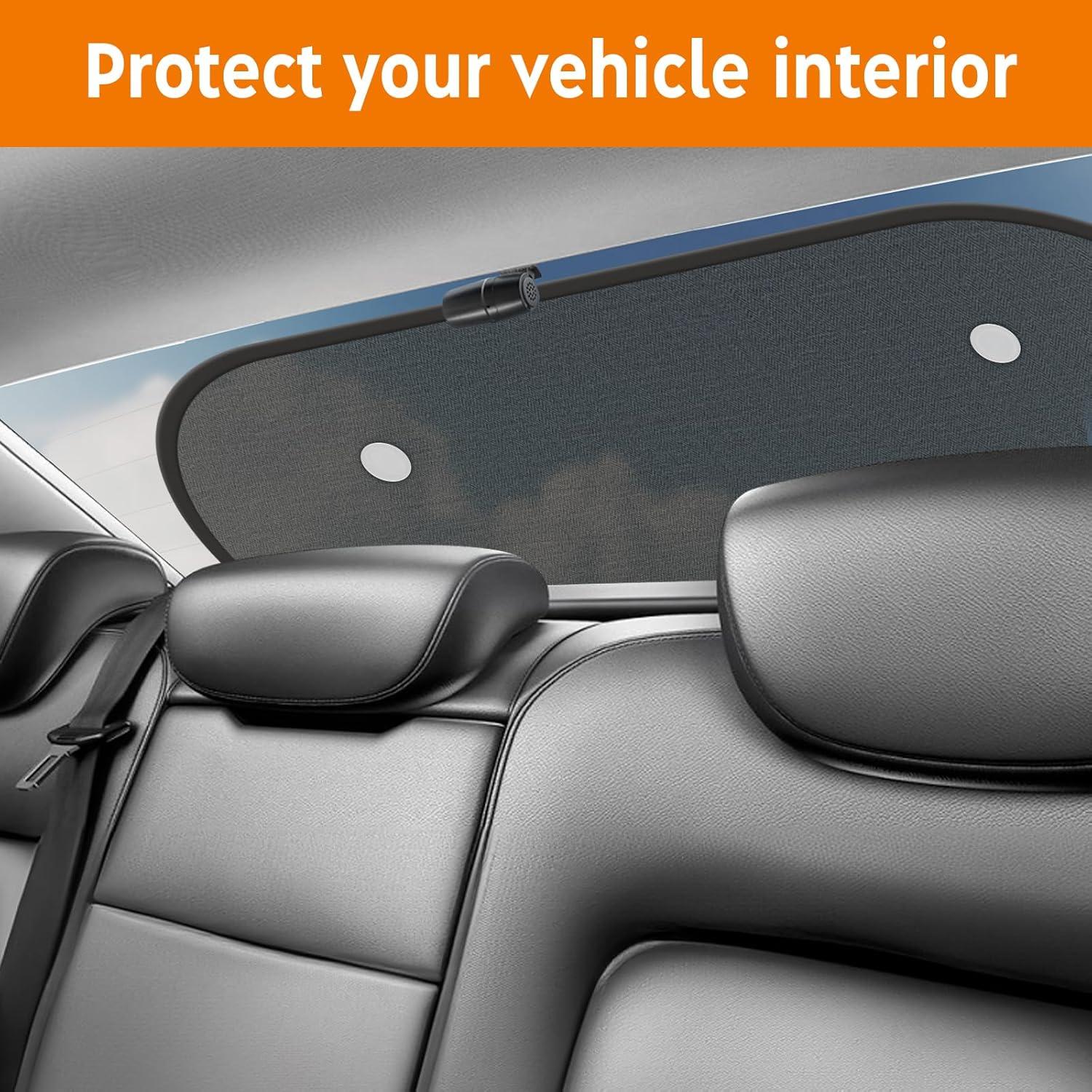 Sombrillas para Ventanas Traseras de Bebé COOCTECH 99x48cm