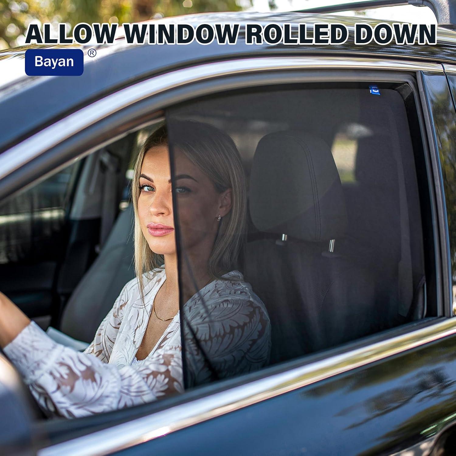 Sombrilla Magnética para Ventana Lateral de Coche Bayan - Grande para Furgonetas