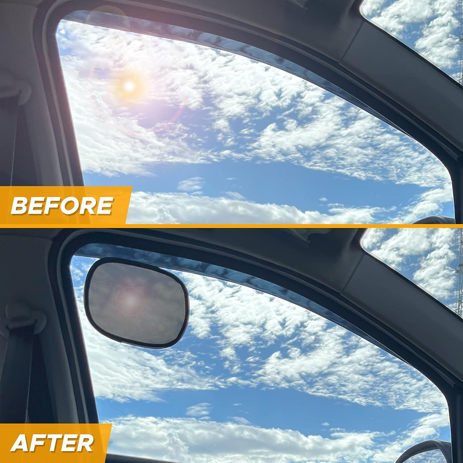 Película Solar Adherente EcoNour para Ventana de Coche 24x17cm