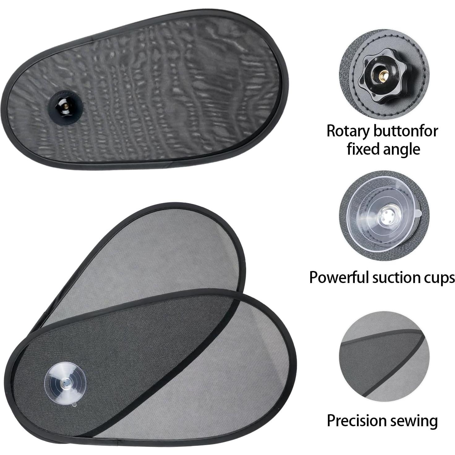 Sombrillas Ajustables para Ventanas Laterales WIILGN RC-2