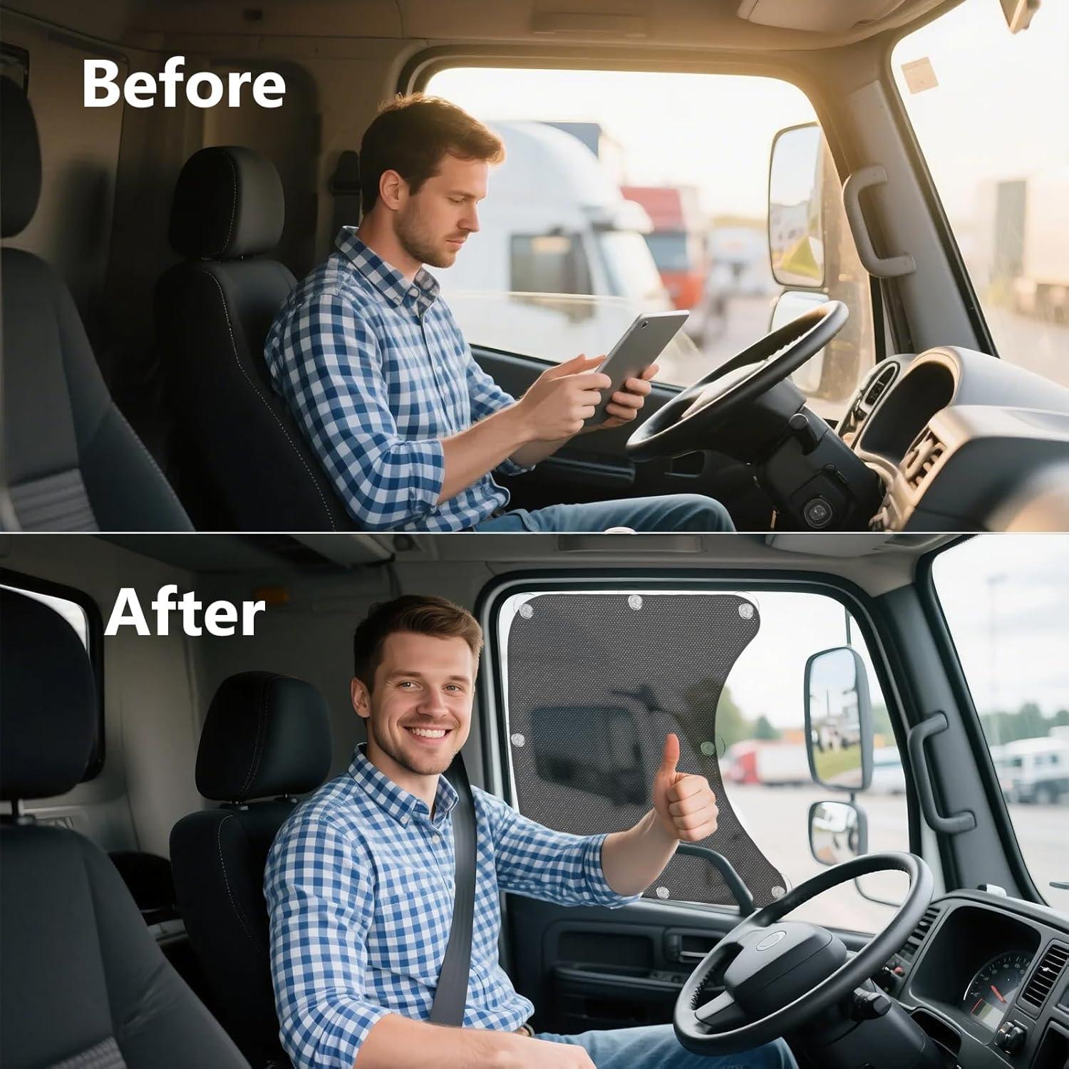 Sombrilla para Ventanas Laterales de Camiones Roetelo 60.5x55.9cm