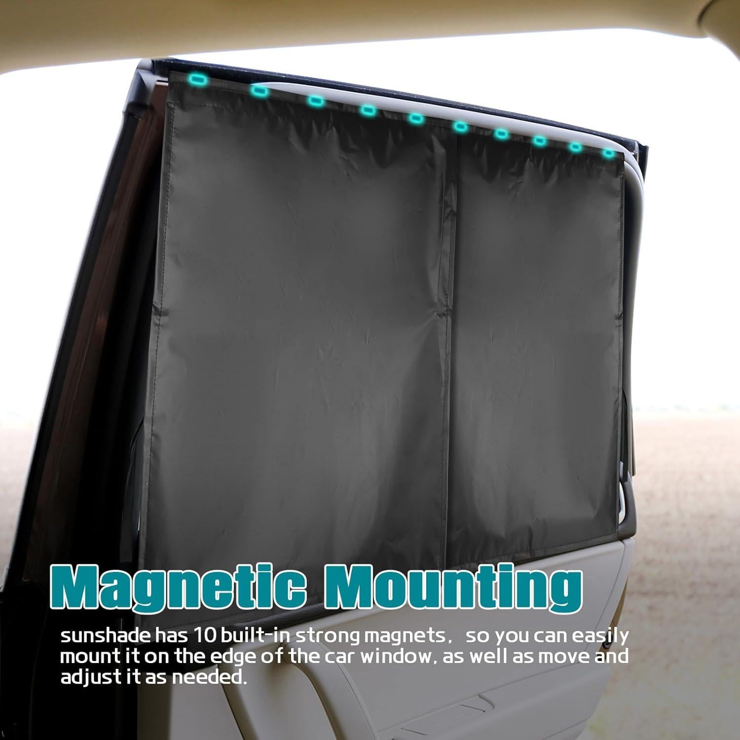 Sombrillas Magnéticas para Ventanas de Auto Hbxdeco 2 Pcs