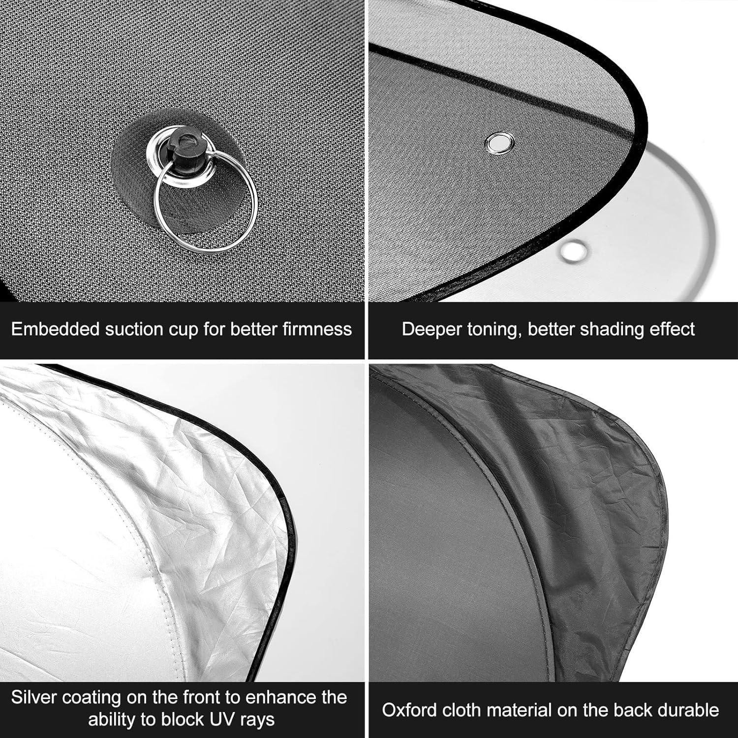 Juego de Sombrillas para Auto Tallew 6 Piezas UV 160x86cm