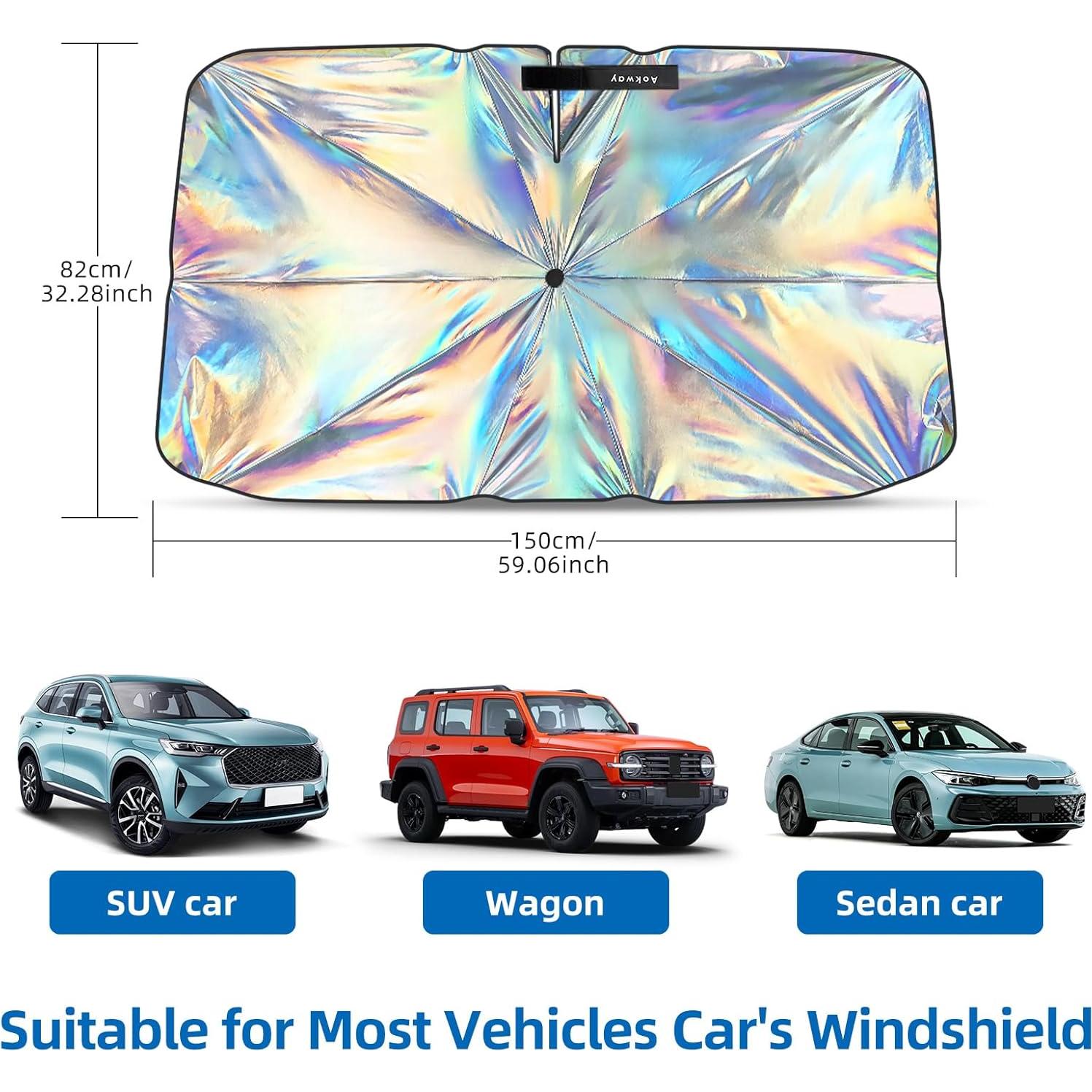 Parasol para Parabrisas Aokway FY01 Mediano 150x81.5cm UV