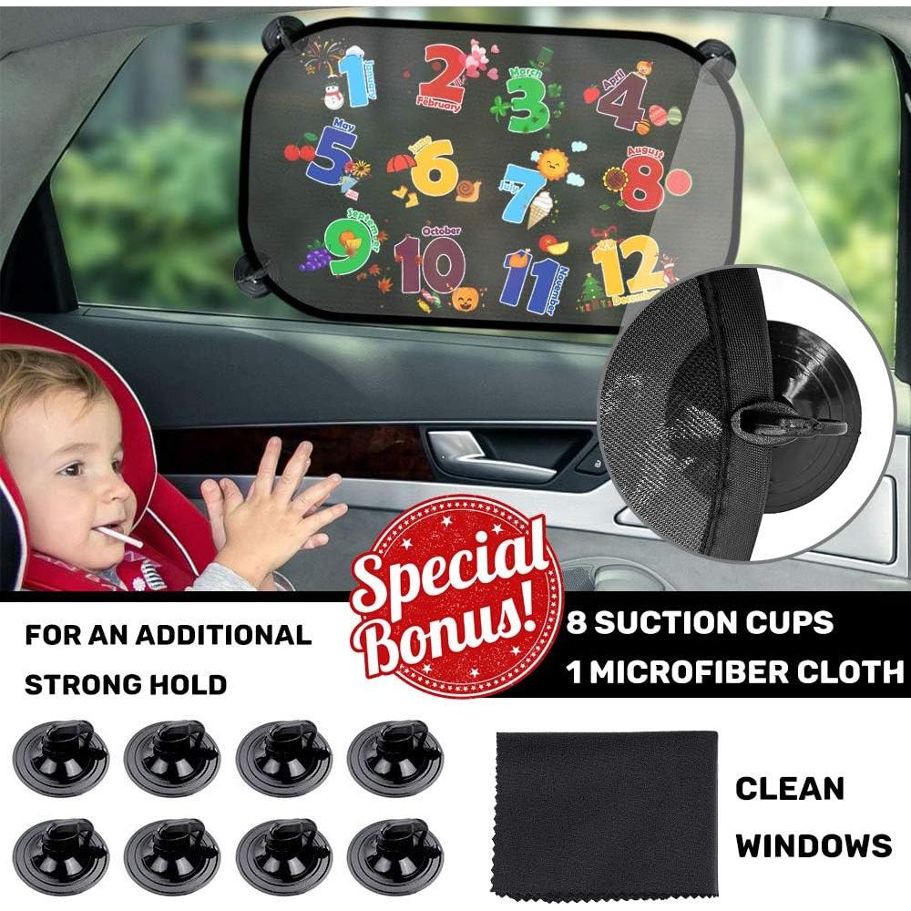 Protector Solar para Auto iZoeL 2 Piezas 80GSM UV ABC+123