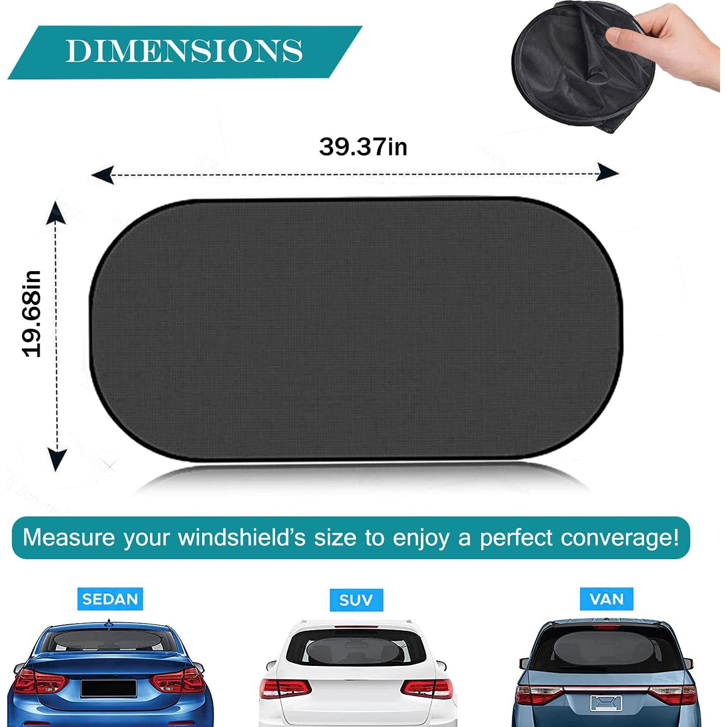 Sombrilla Plegable IC ICLOVER para Auto 99x51cm Protección UV