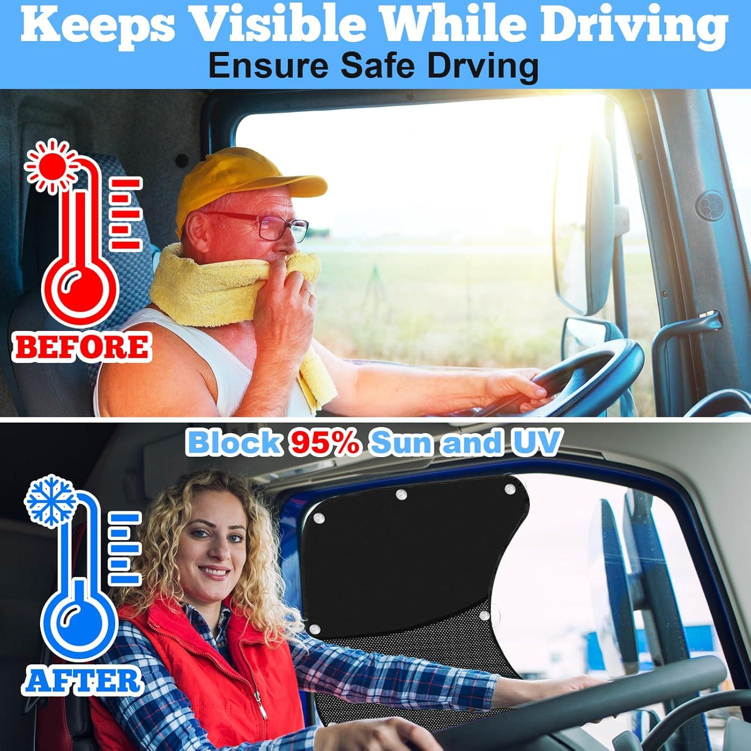 Sombrillas Laterales NNG para Camiones Semi 2PCS UV Protección