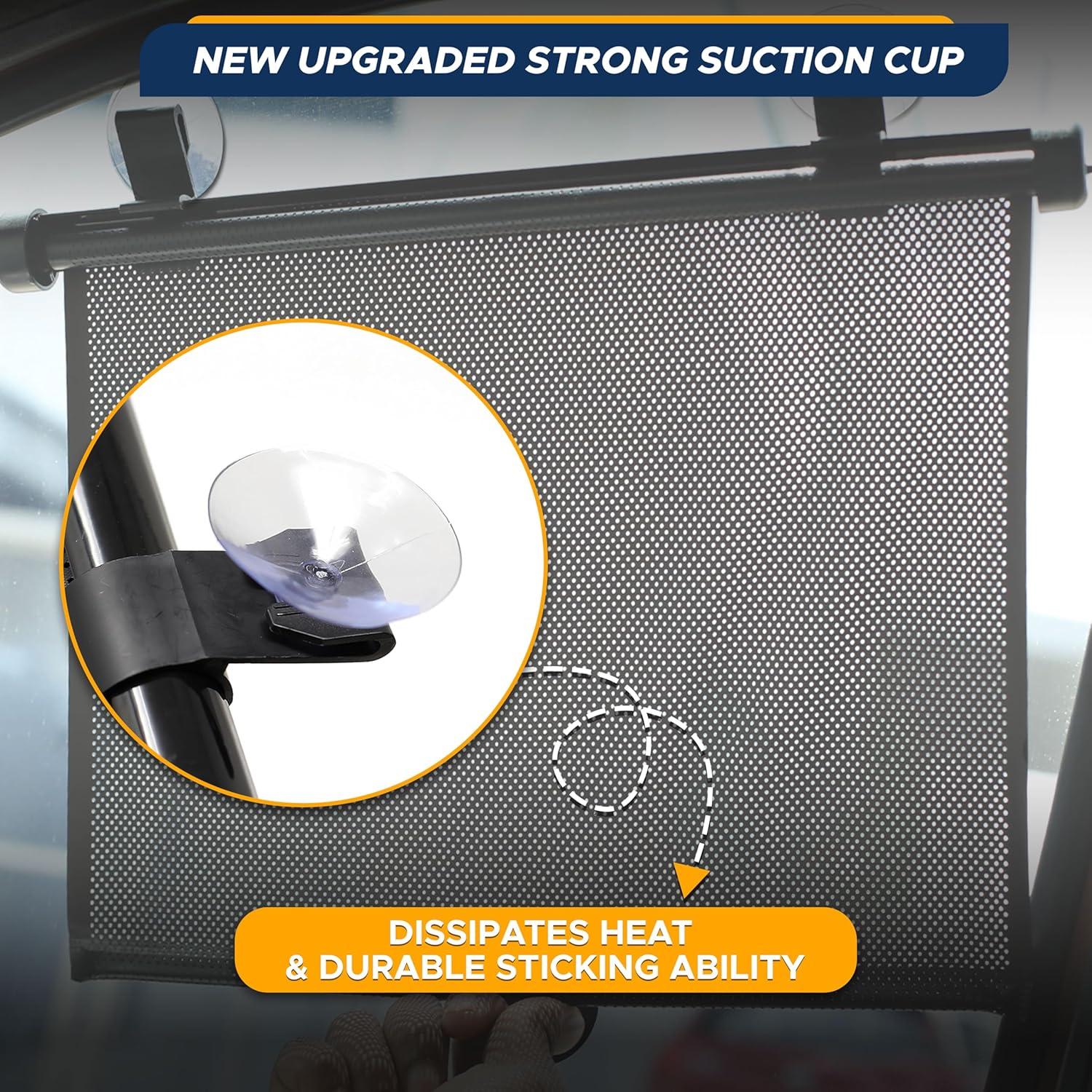 Sombrillas para Ventanas de Auto EcoNour 2 Paquete - 38.1x42.7 cm