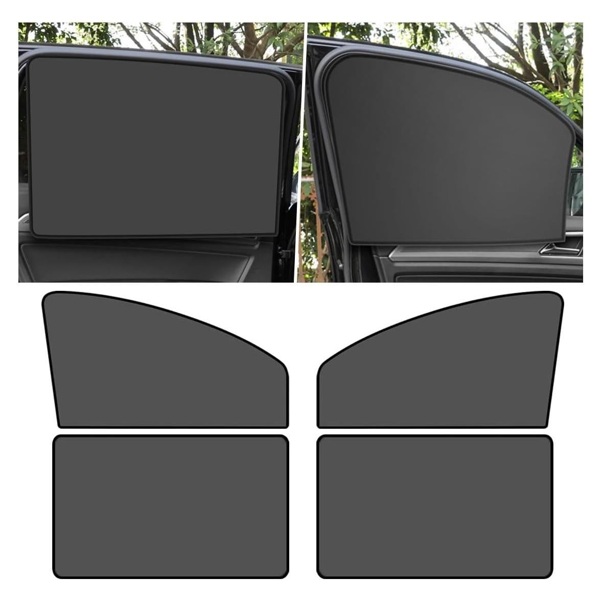 Cortinas Solares JOYCOURT para Ventanas Laterales de Auto 4 Pcs