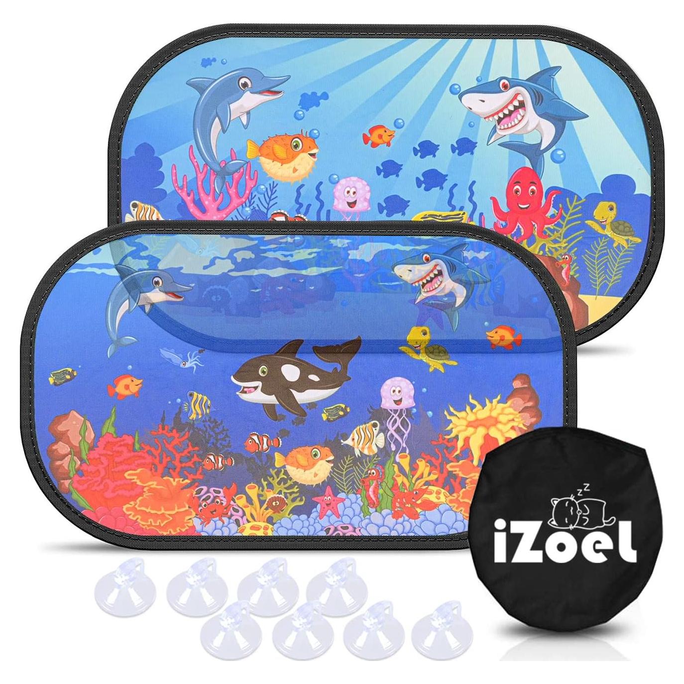 MOVINPE Protector Solar para Coche Bebés 2 Piezas UV 80GSM