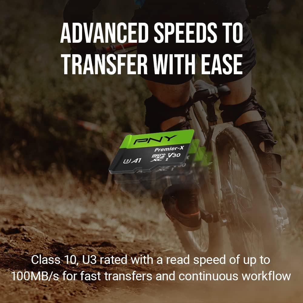 Tarjeta de Memoria PNY Premier-X 128GB MicroSDXC 2-Pack