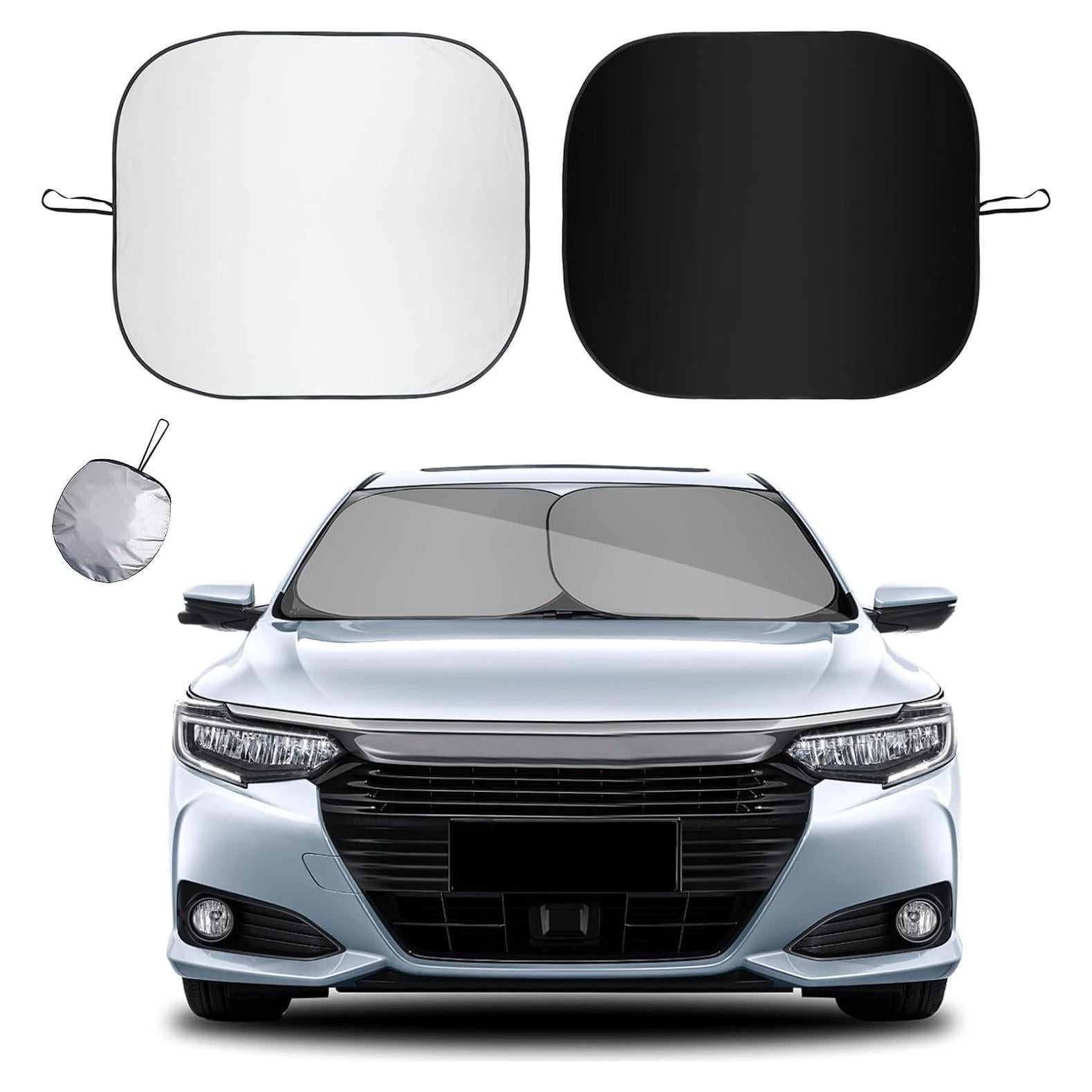 Kewucn Protector Solar para Parabrisas de Coche 2 Pcs 79x71 cm